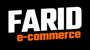farid ecommerce logo fond noir
